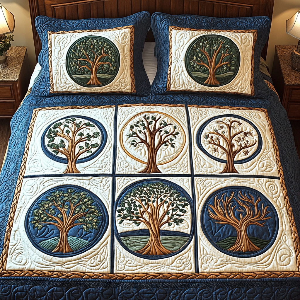 Tree Of Life TAI101224335 Quilt Bedding Set