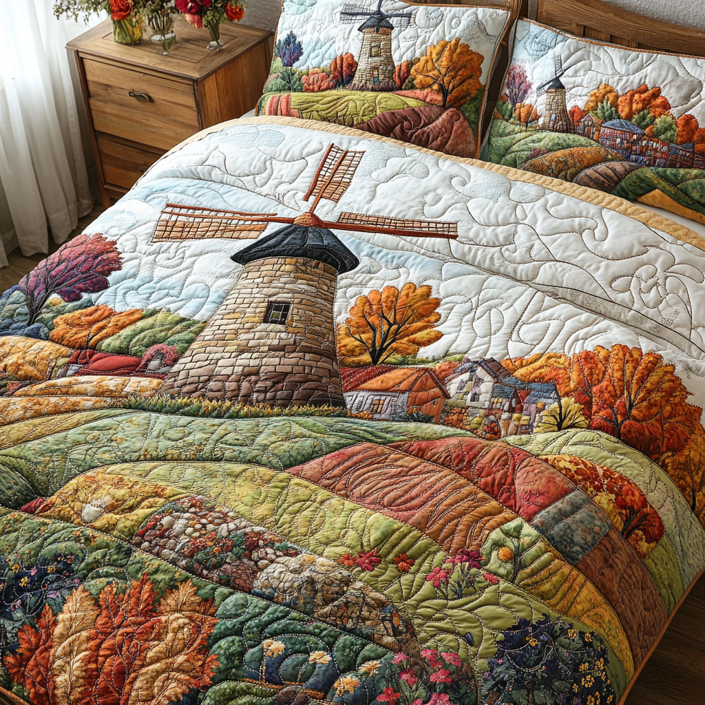 Windmill Field DAI150125282 Quilt Bedding Set