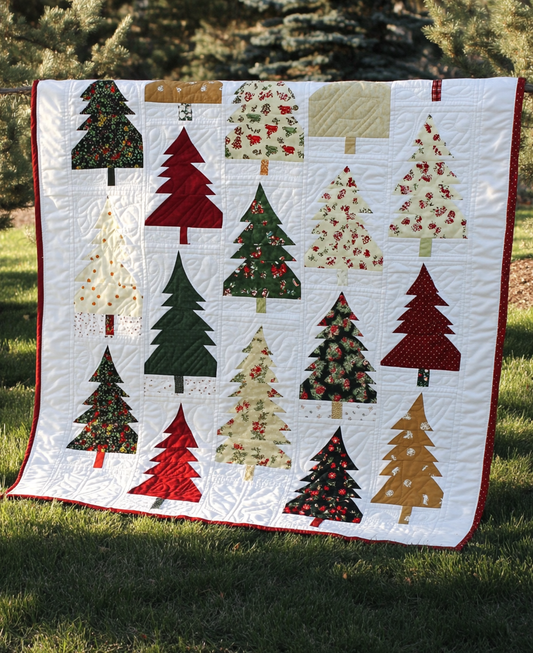 Christmas Tree TAI040924273 Quilt Blanket