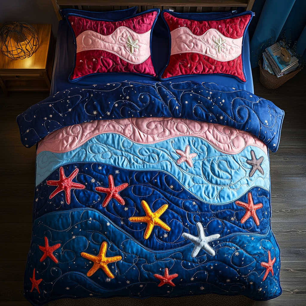 Starfish DAI200125002 Quilt Bedding Set