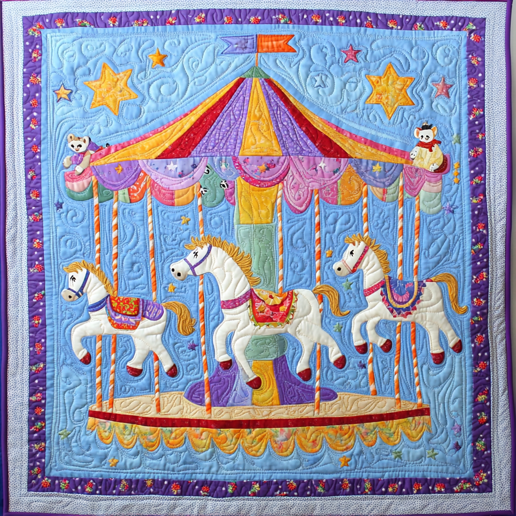Merry Go Round DAI051224006 Quilt Blanket