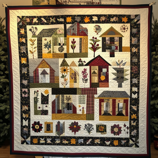 Farm Houses TAI01102479 Quilt Blanket