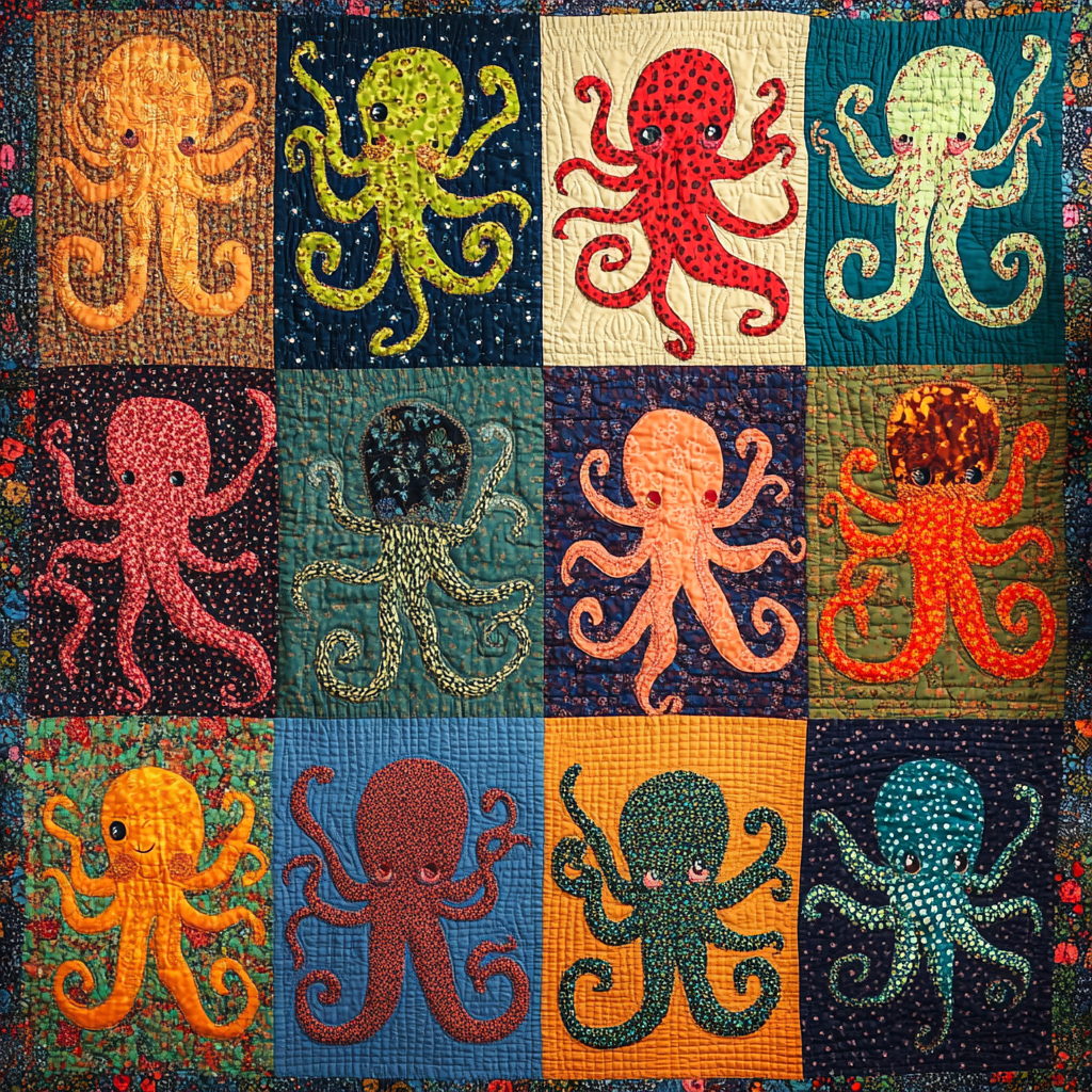 Octopus DAI040924226 Quilt Blanket