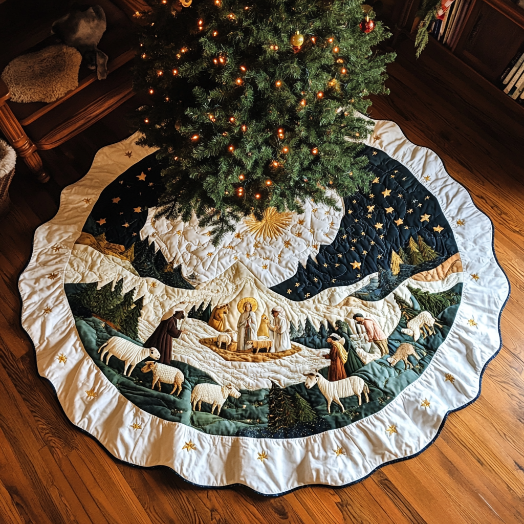 Nativity Scene TAI121024155 Quilted Tree Skirt