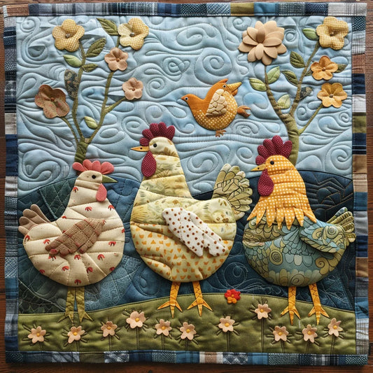 Chicken TAI060324224 Quilted Placemats