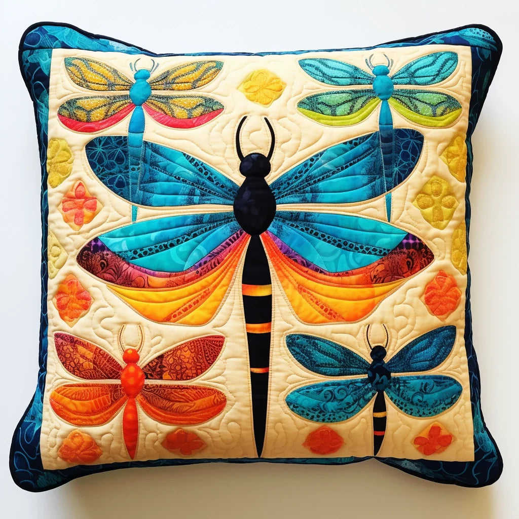 Dragonfly TAI060324098 Quilted Pillow Case