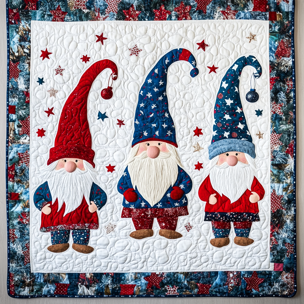 Christmas Gnome TAI260924062 Quilt Blanket