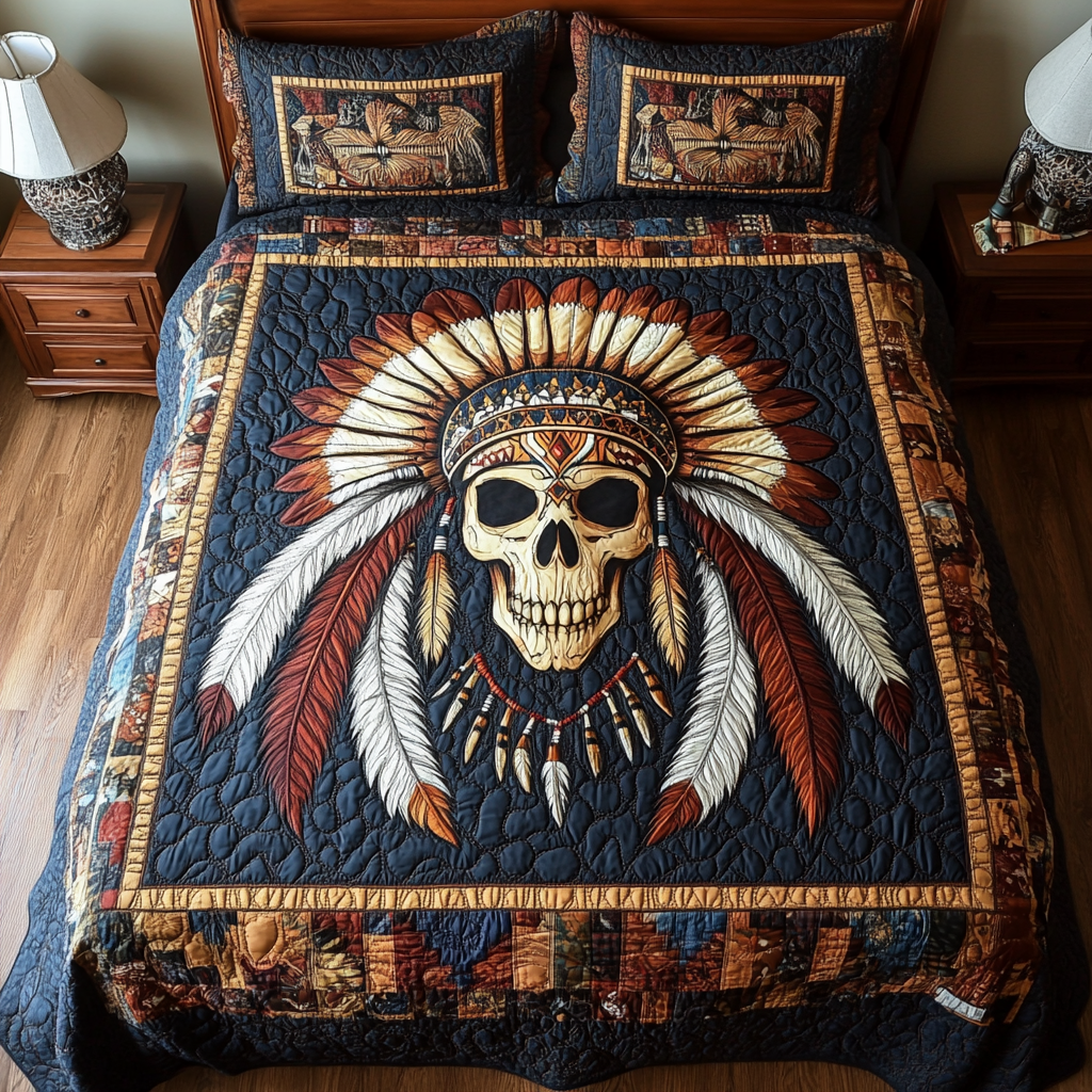 Native American Skull DAI301224237 Quilt Bedding Set