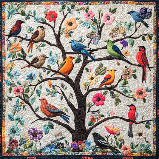 Bird Garden DAI040225157 Quilt Blanket