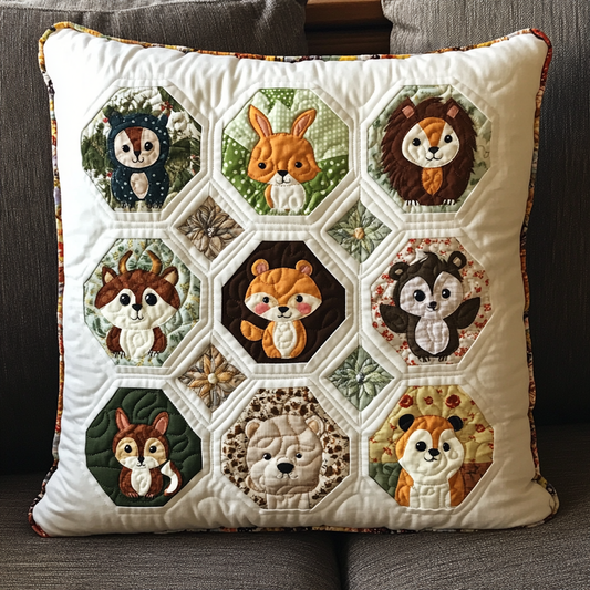 Woodland Animal DAI040225335 Quilted Pillow Case