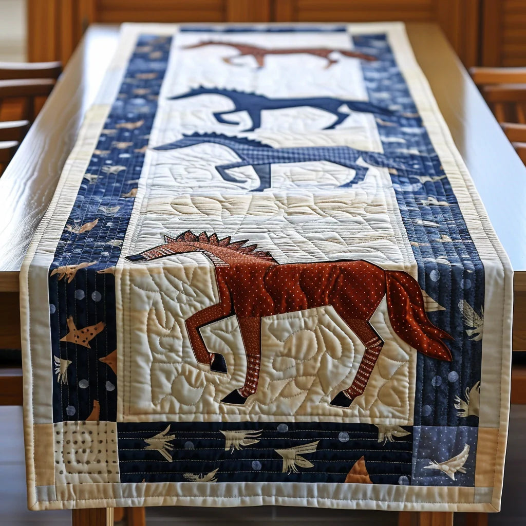 Horse TAI020324038 Quilted Table Runner