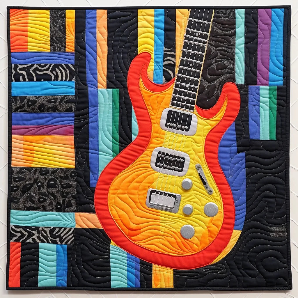 Guitar TAI07122313 Quilt Blanket