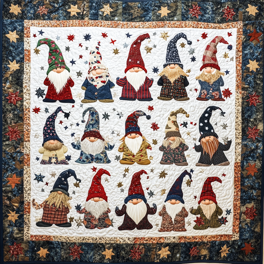 Patriotic Gnome TAI260924061 Quilt Blanket