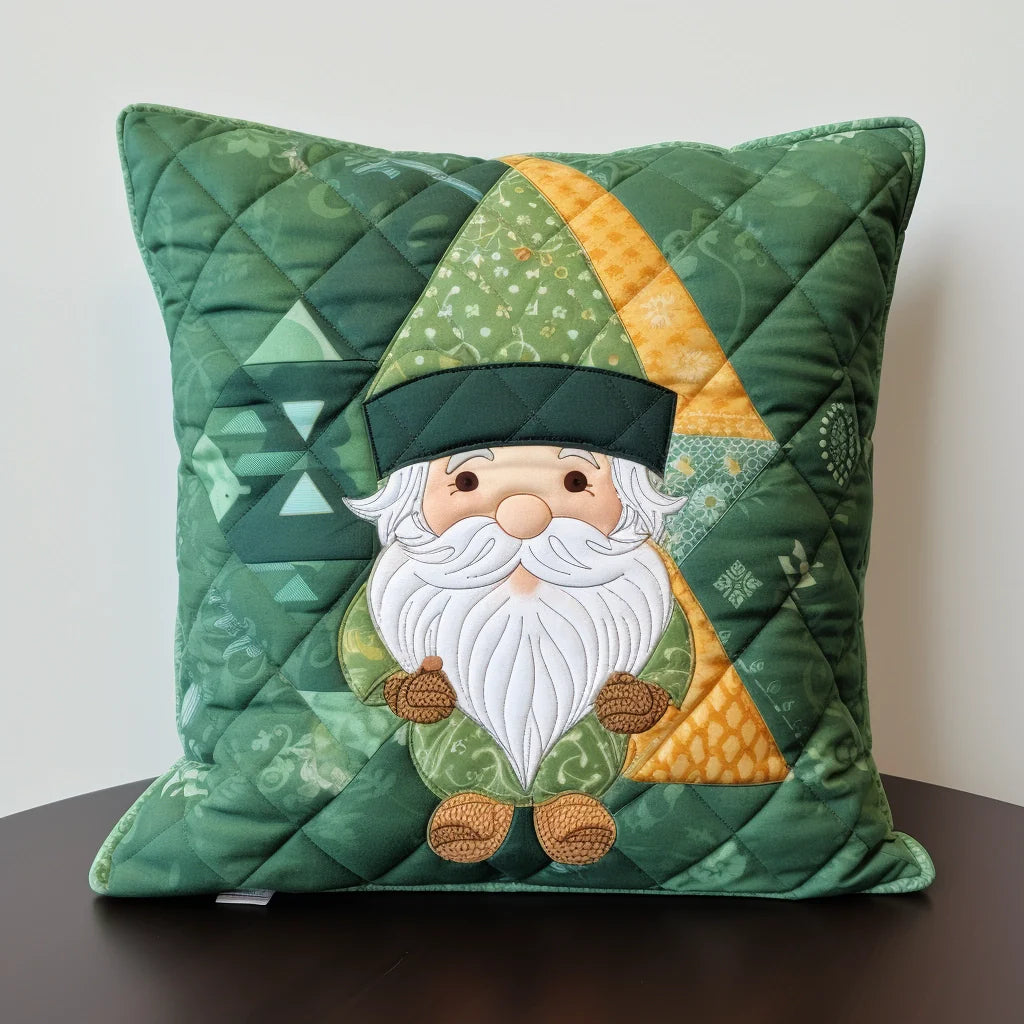 St.Patrick Gnome TAI020324196 Quilted Pillow Case