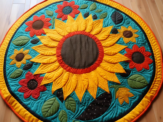 Sunflower TAI221223118 Quilted Round Mat