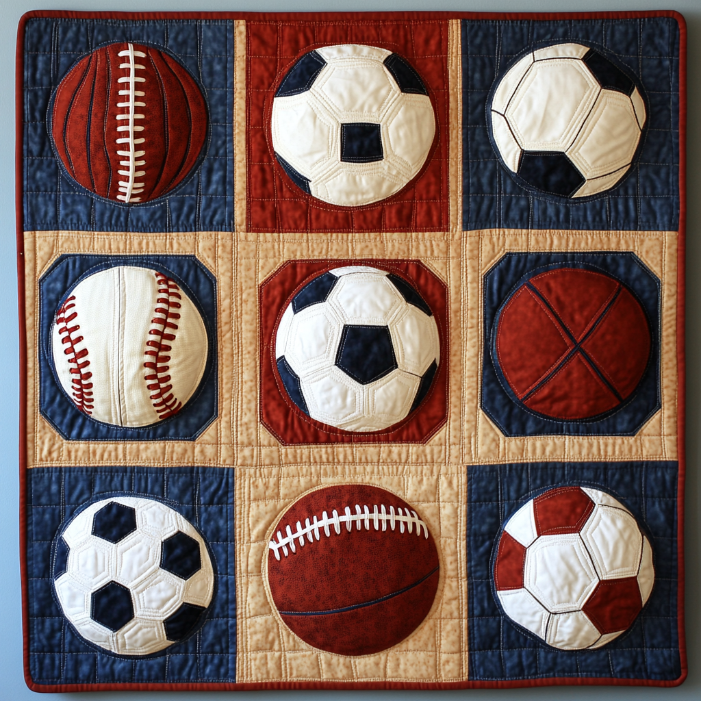 Sport Balls DAI040225005 Quilt Blanket