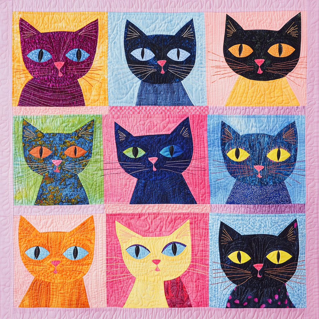 Cat DAI070824110 Quilt Blanket