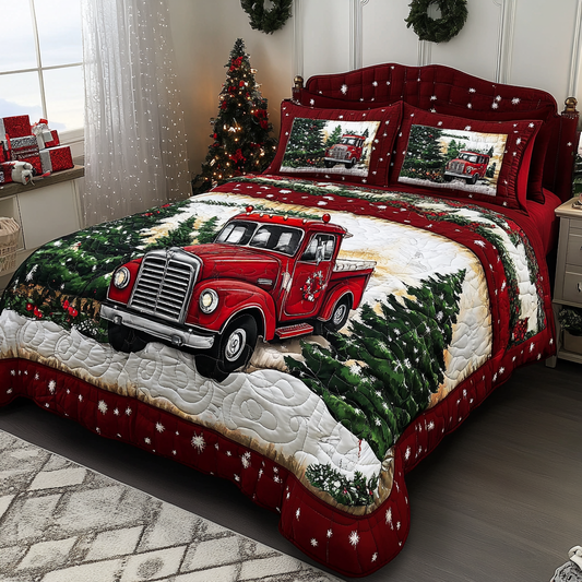 Christmas Truck TAI251124114 Quilt Bedding Set