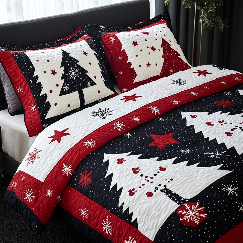 Christmas Tree TAI201124344 Quilt Bedding Set