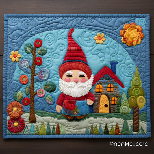 Gnome TAI020324105 Quilted Placemats