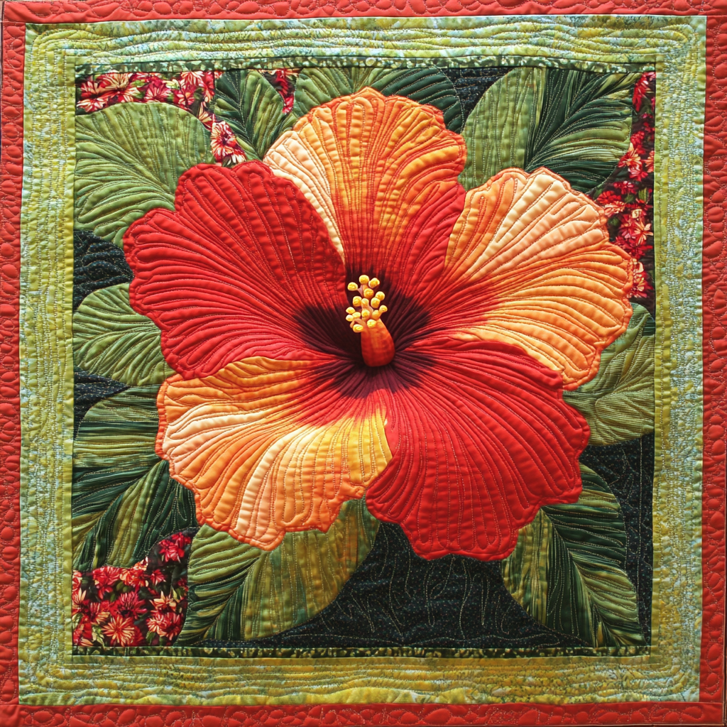 Hibiscus DAI110225007 Quilt Blanket