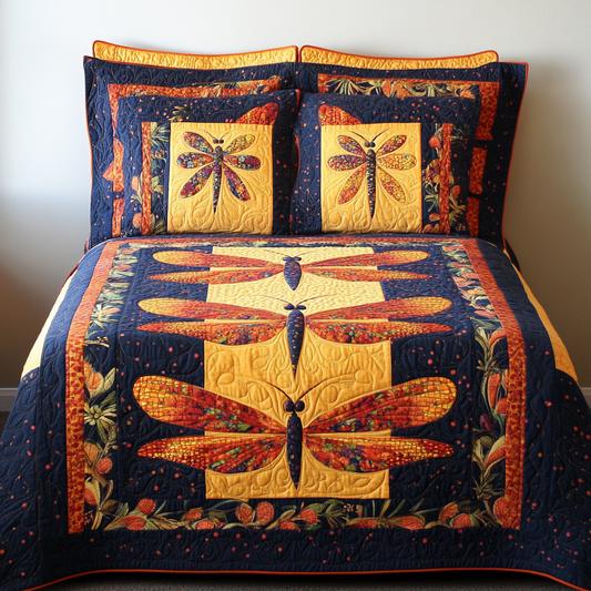 Dragonfly DAI280824060 Quilt Bedding Set