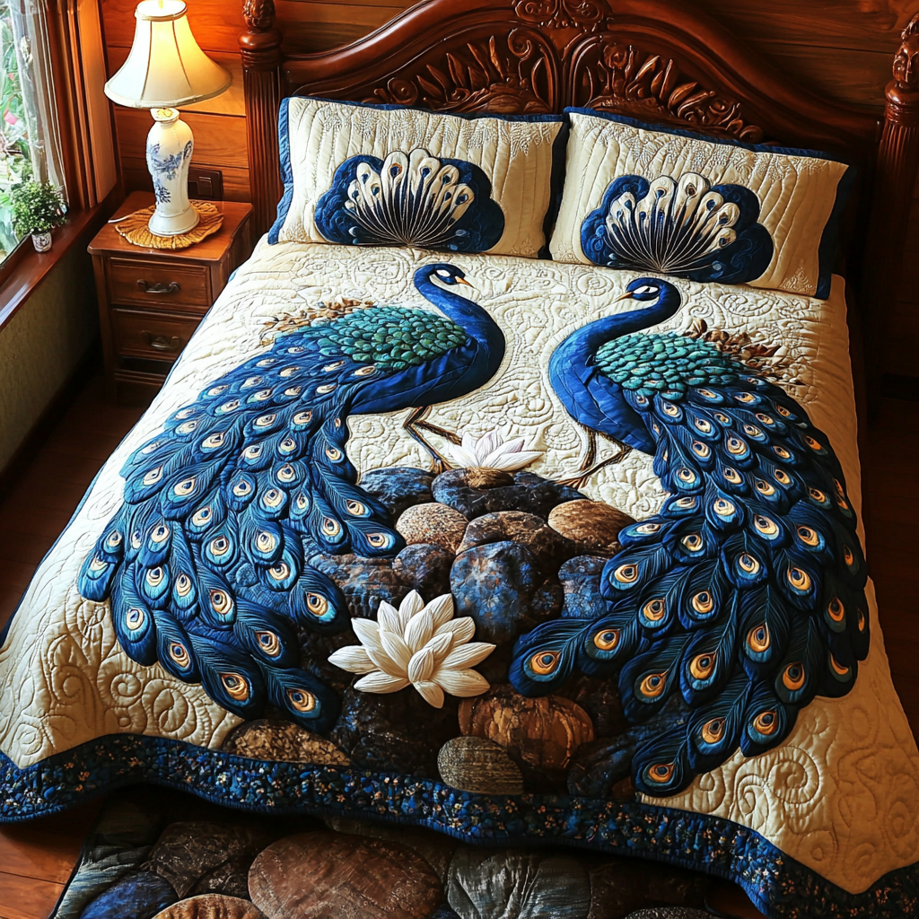 Peacock DAI301224274 Quilt Bedding Set