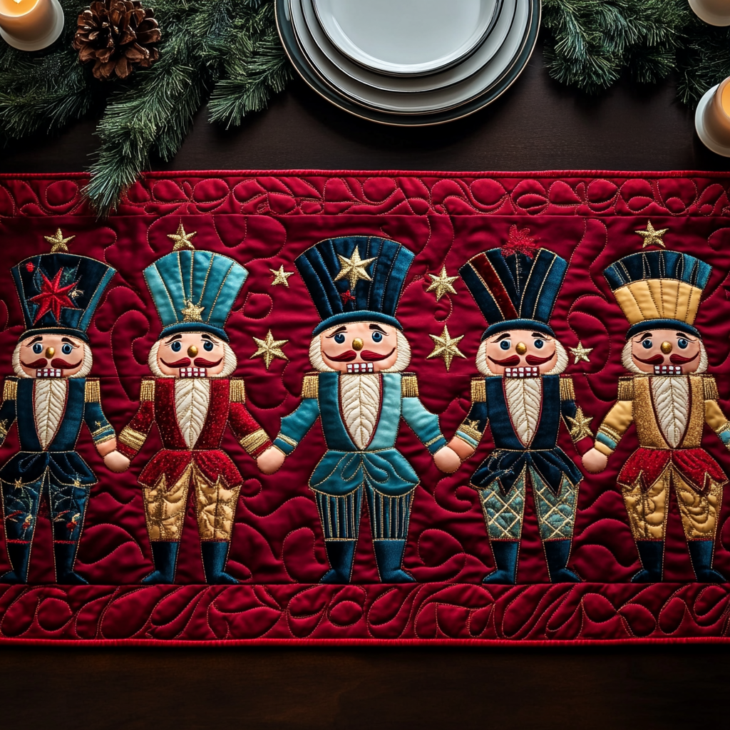 Christmas Nutcracker TAI091024389 Quilted Table Runner