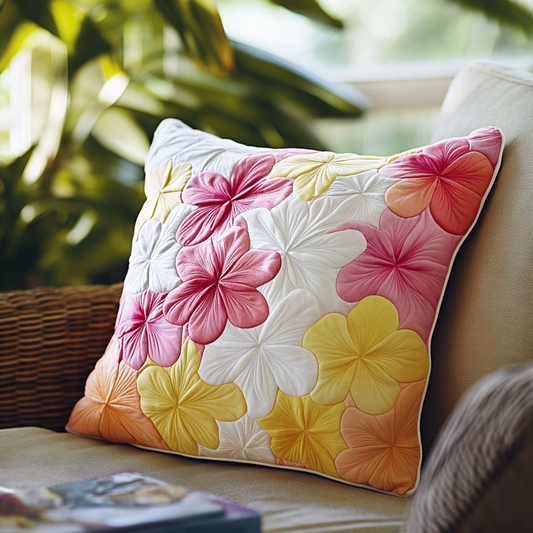 Plumeria Flower DAI040225398 Quilted Pillow Case