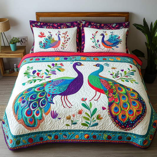 Peacock DAI280824004 Quilt Bedding Set