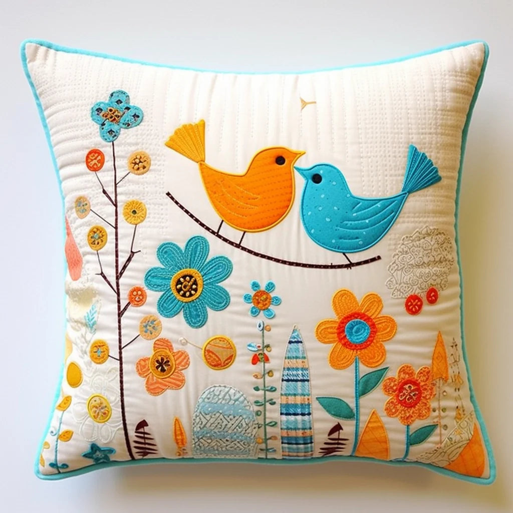 Bird TAI020324298 Quilted Pillow Case