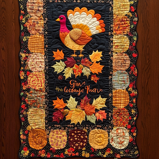 Thank Giving Turkey TAI121024022 Quilted Table Runner