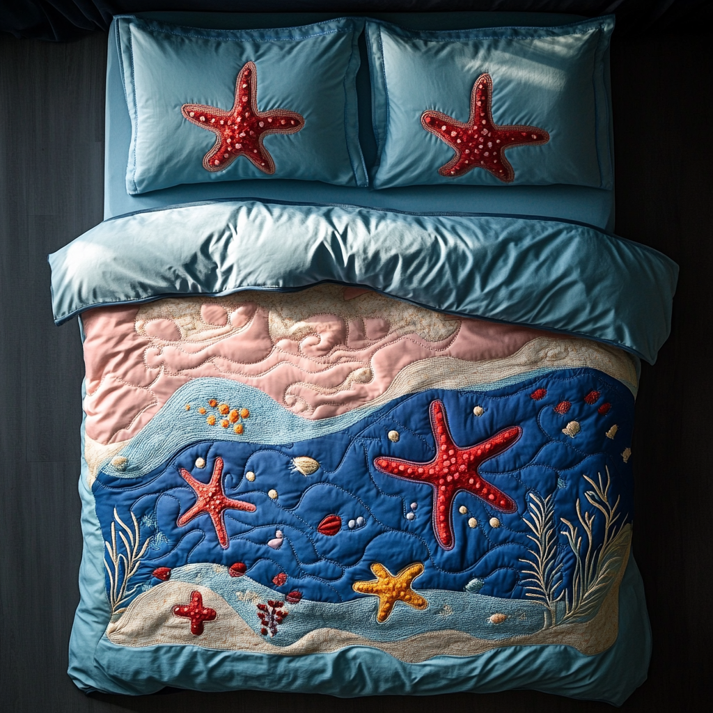 Starfish DAI200125006 Quilt Bedding Set