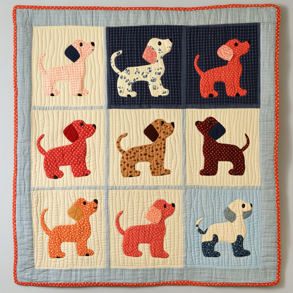 Dogs DAI070824089 Quilt Blanket