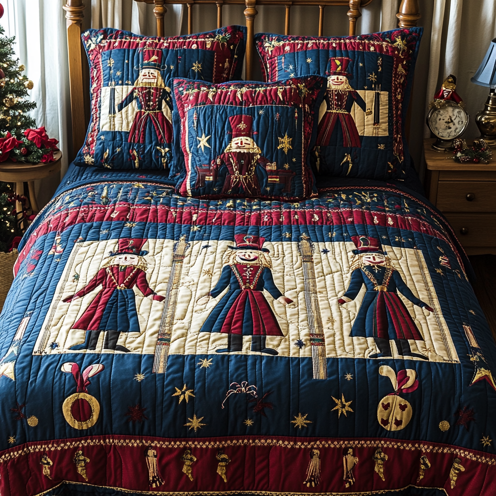 Christmas Nutcracker TAI041024568 Quilt Bedding Set