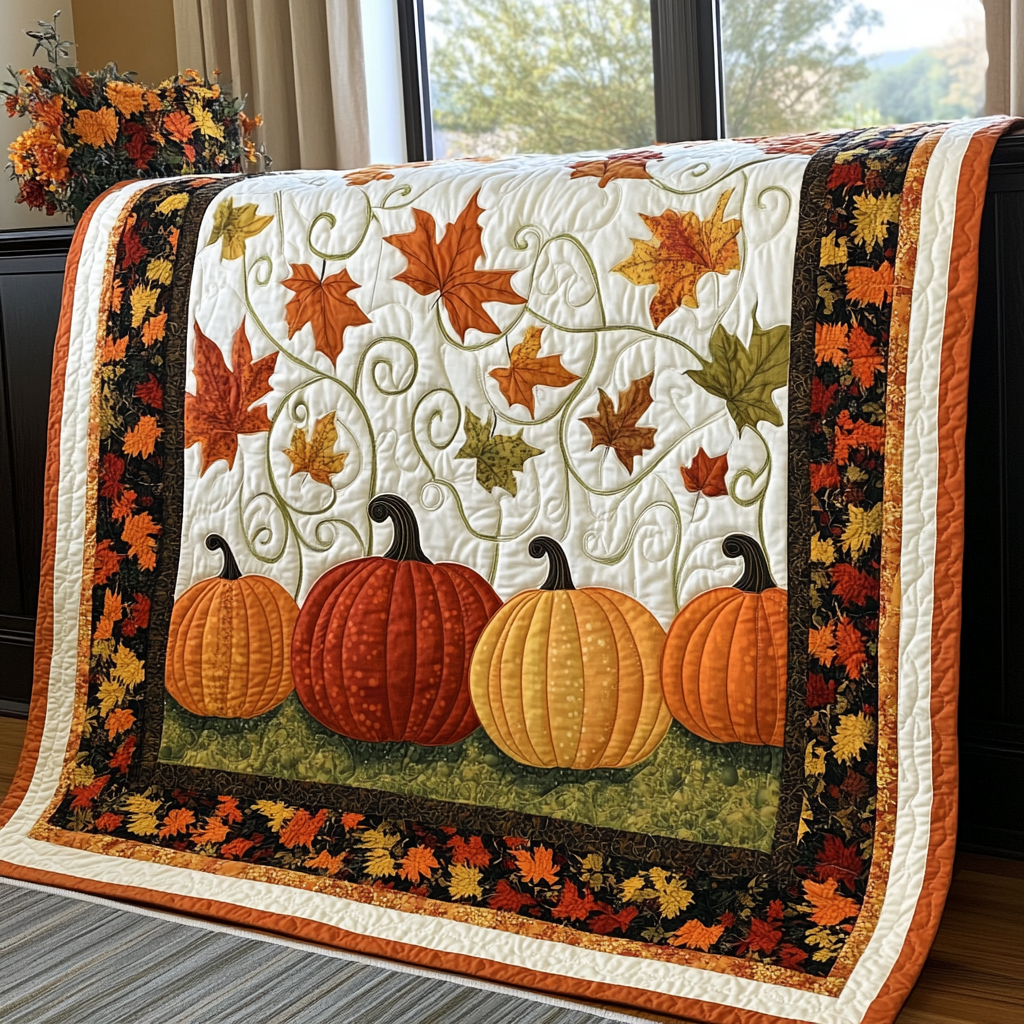 Pumpkin TAI021024048 Quilt Blanket