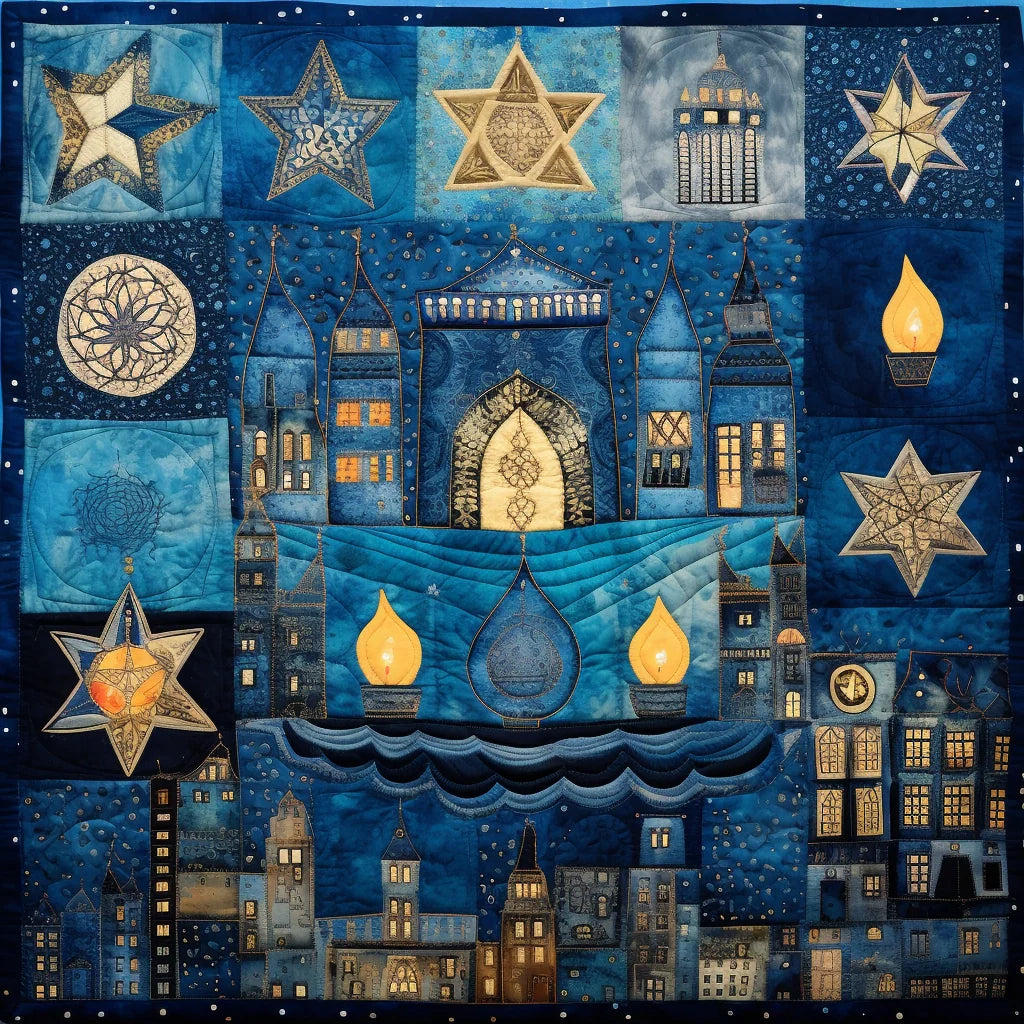 Jewish Hanukkah TAI28122385 Quilt Blanket