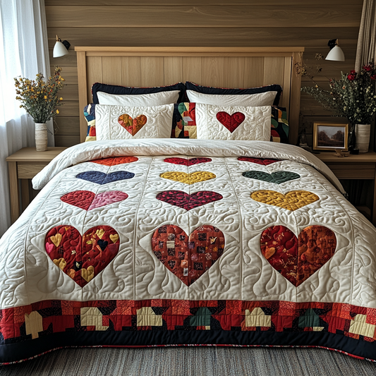 Heart DAI040924007 Quilt Bedding Set