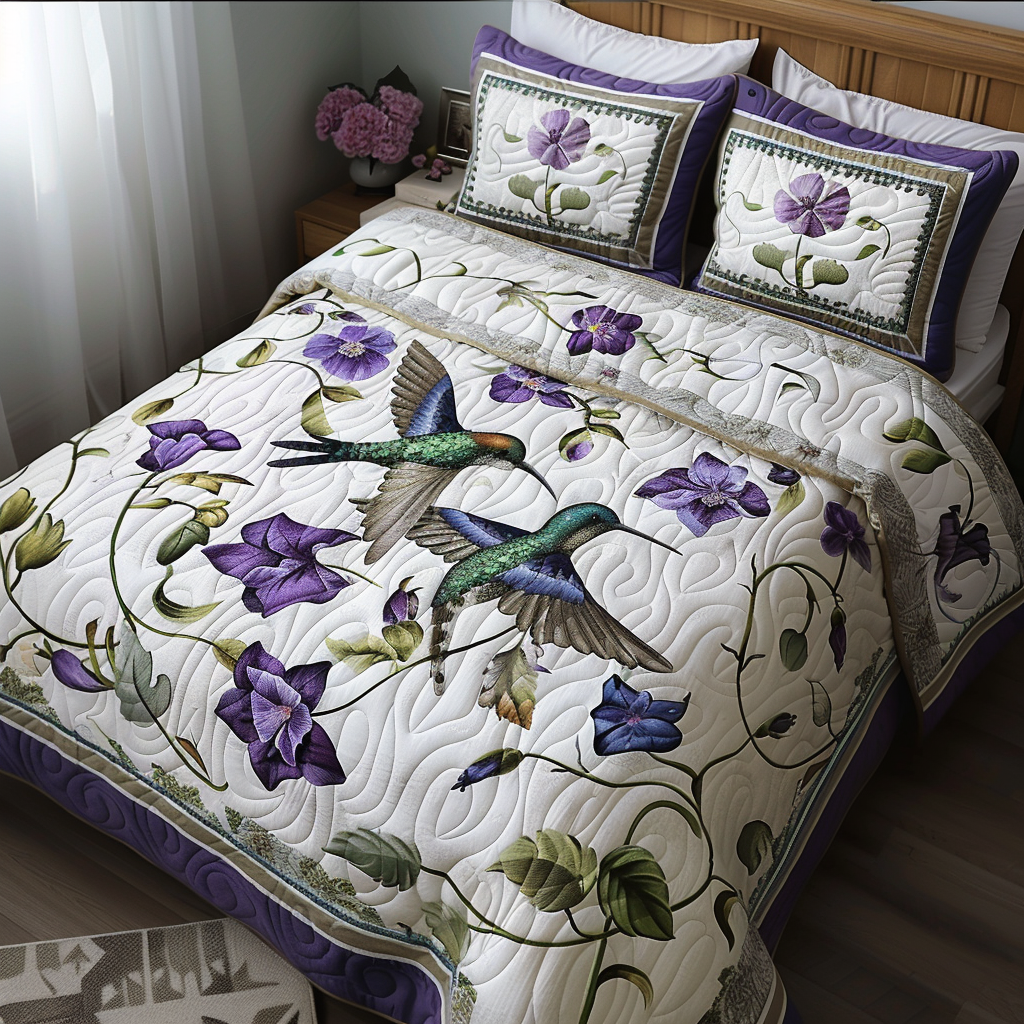 Hummingbird TAI251124094 Quilt Bedding Set