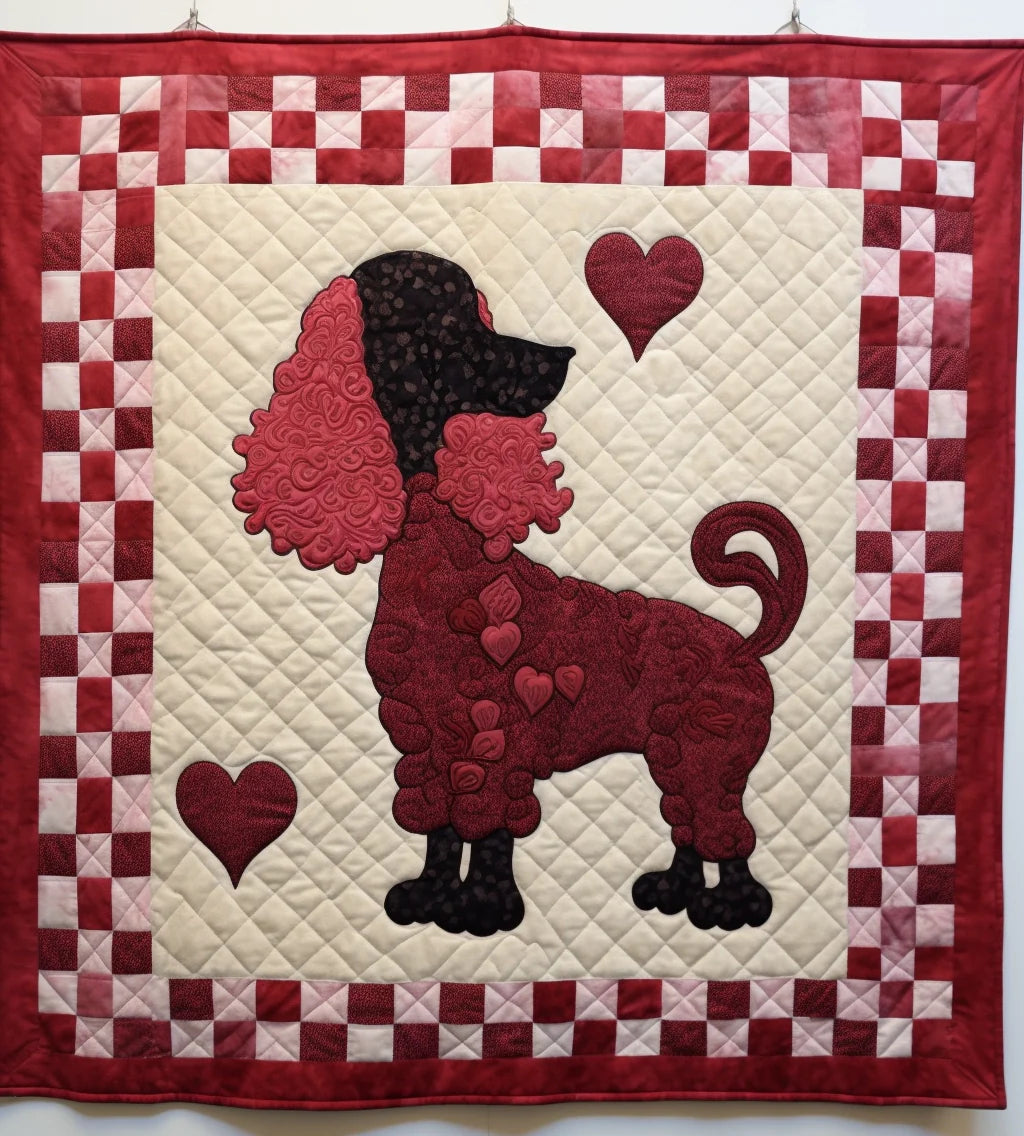 Poodle BL11112339 Quilt Blanket