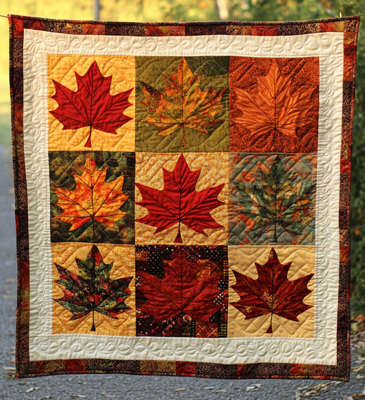 Maple Leaves DAI040225061 Quilt Blanket