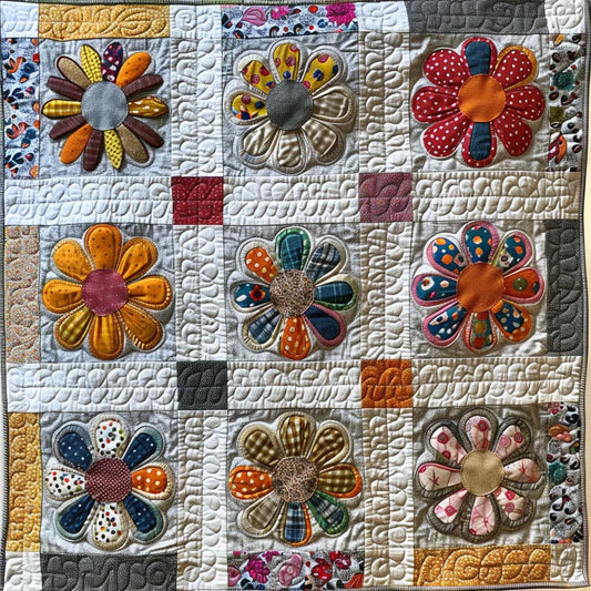 Daisy Flower TAI030524069 Quilt Blanket