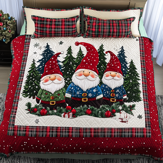 Christmas Gnome TAI181024164 Quilt Bedding Set