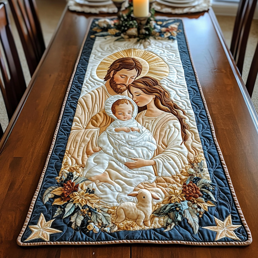 Nativity Scene TAI021024332 Quilted Table Runner