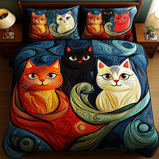 Cats TAI201124213 Quilt Bedding Set