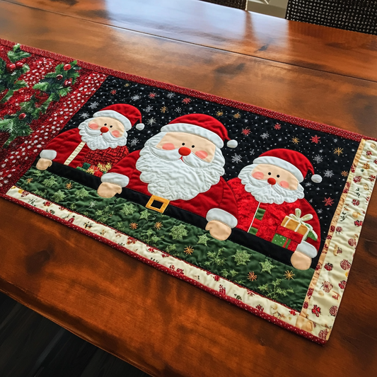 Christmas Santa TAI040924344 Quilted Table Runner