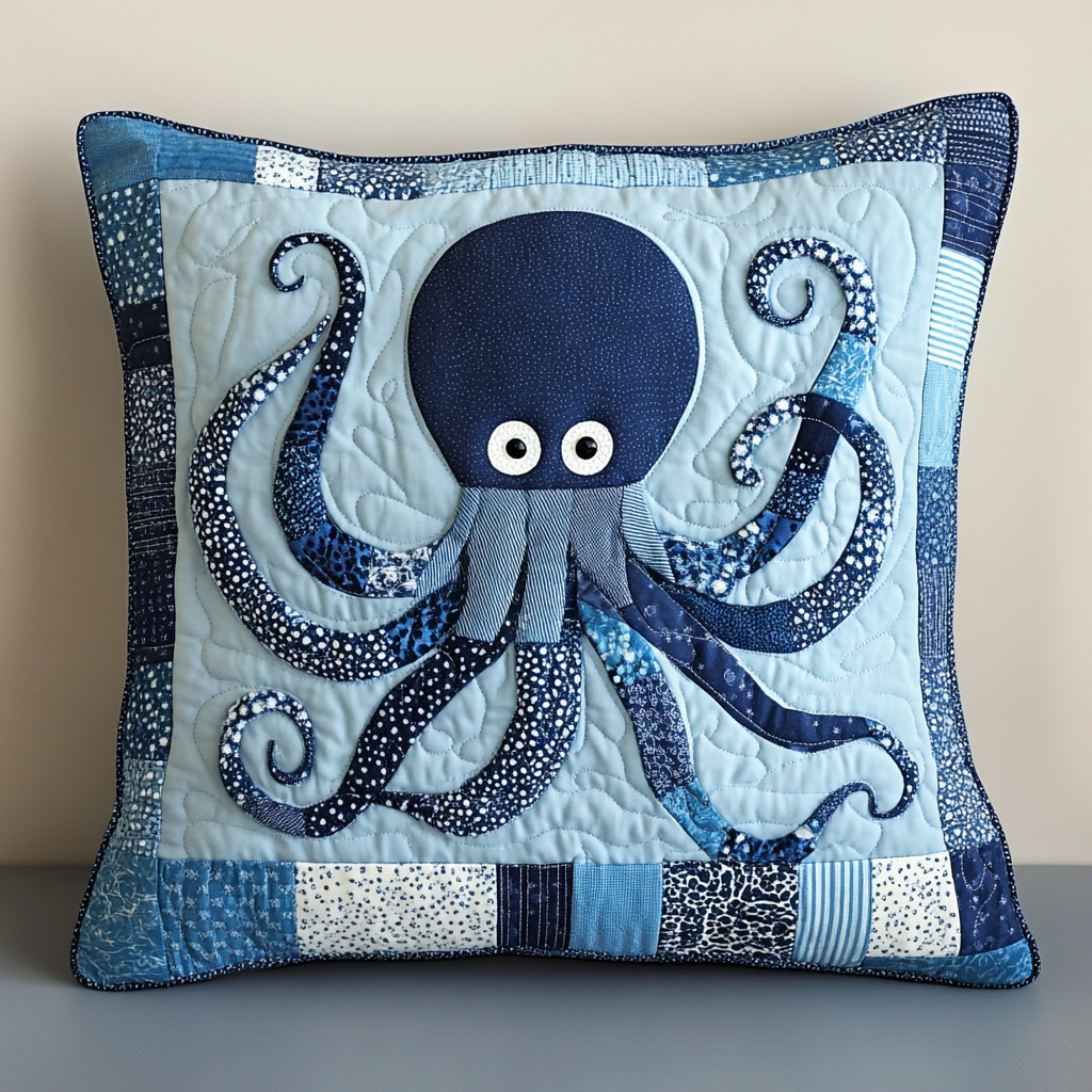 Octopus DAI230924184 Quilted Pillow Case