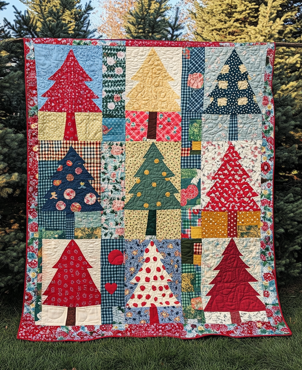 Christmas Tree TAI260924029 Quilt Blanket