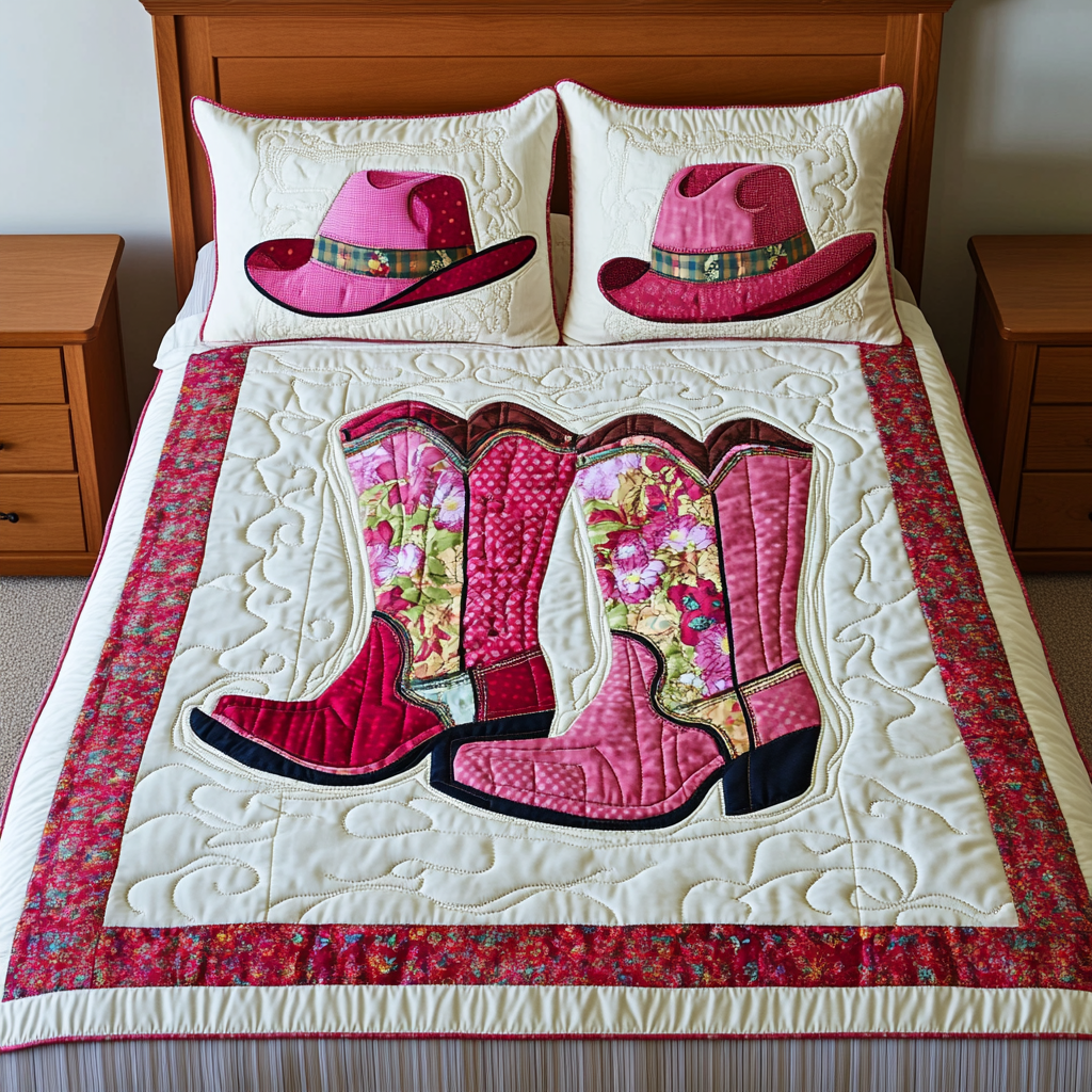 Cowgirl DAI090125021 Quilt Bedding Set