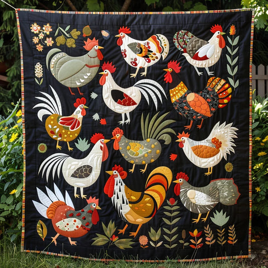 Chicken TAI080324008 Quilt Blanket